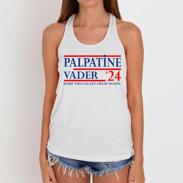 Vote Palpatine Vader In 2024 Women's Knotted Racerback Tank