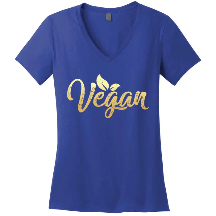 Vegan Power Vegetarian Be Veggie Vegan Gift Women's V-Neck T-Shirt