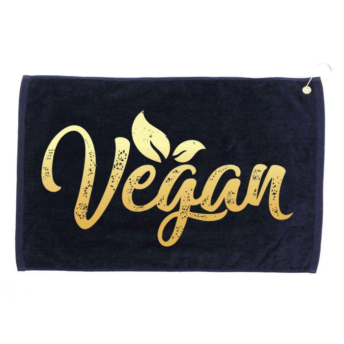 Vegan Power Vegetarian Be Veggie Vegan Gift Grommeted Golf Towel