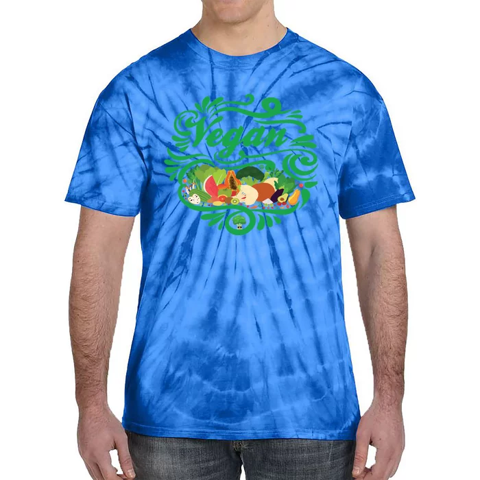 Vegan Power Veggie Vegan Healthy Muscle Vegetarian Environt Gift Tie-Dye T-Shirt