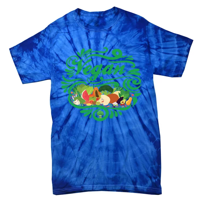 Vegan Power Veggie Vegan Healthy Muscle Vegetarian Environt Gift Tie-Dye T-Shirt