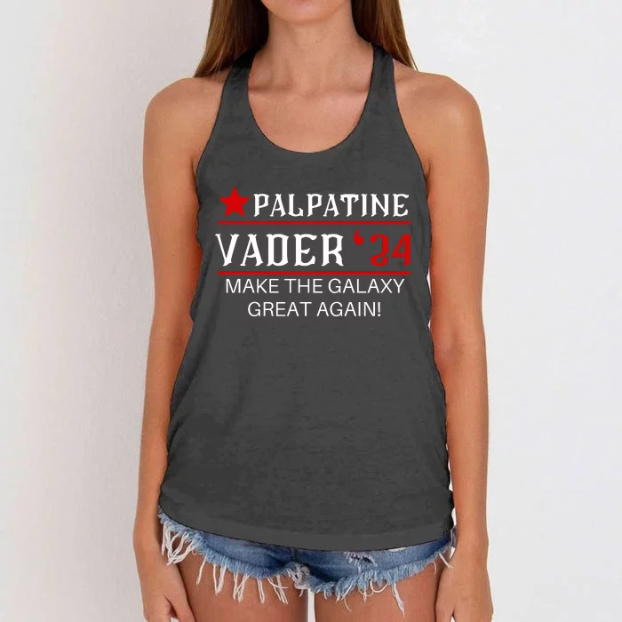 Vote Palpatine Vader In 2024 Women's Knotted Racerback Tank