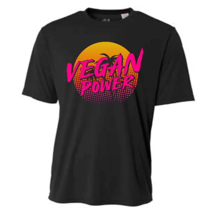 Vegan Power Veggie Vegetables Veganism Vegetarian Gift Cooling Performance Crew T-Shirt