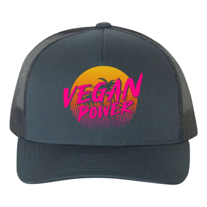 Vegan Power Veggie Vegetables Veganism Vegetarian Gift Yupoong Adult 5-Panel Trucker Hat