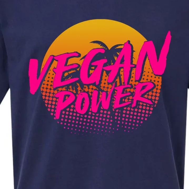 Vegan Power Veggie Vegetables Veganism Vegetarian Gift Sueded Cloud Jersey T-Shirt