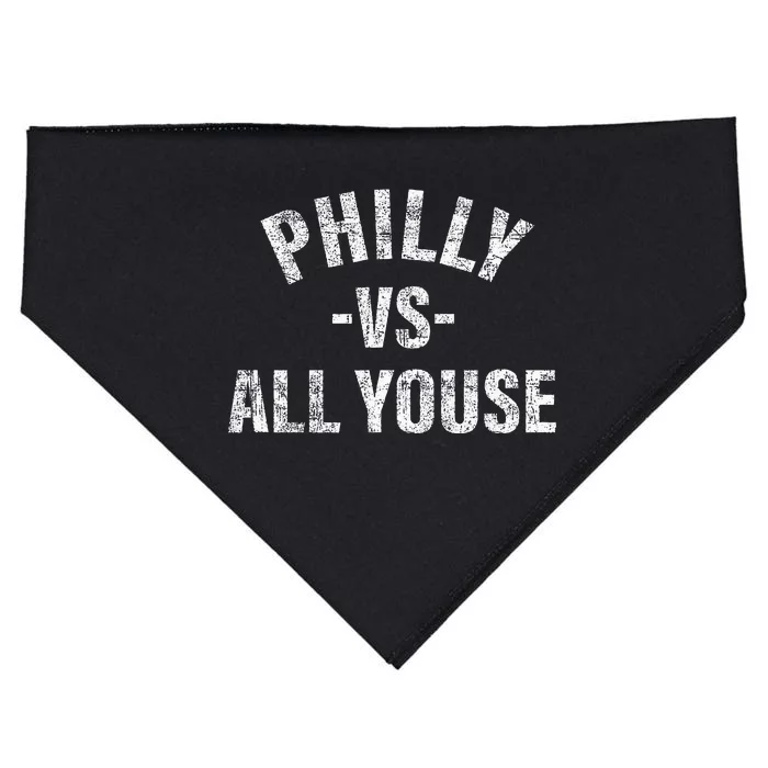 Vintage Philly vs All Youse Funny Philadelphia slang retro USA-Made Doggie Bandana