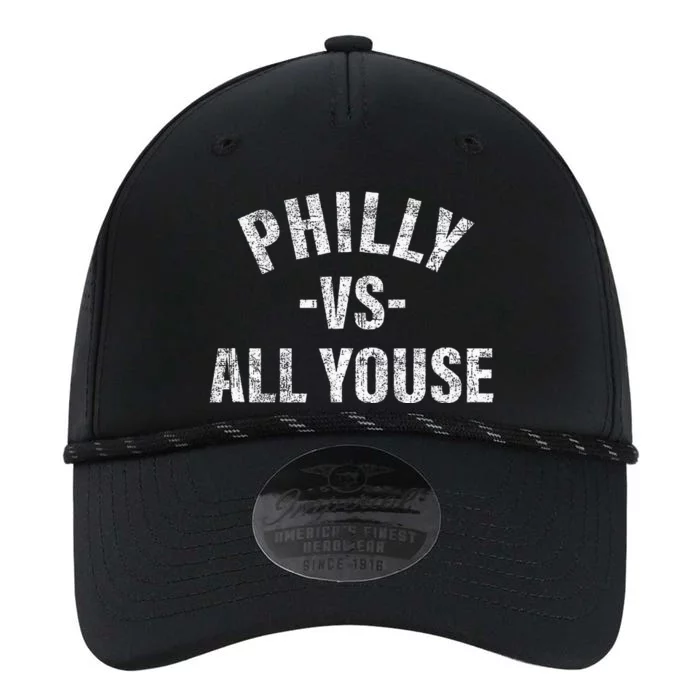 Vintage Philly vs All Youse Funny Philadelphia slang retro Performance The Dyno Cap