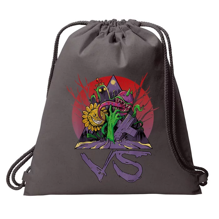 Vintage Plants Vs Zombies 1 Drawstring Bag