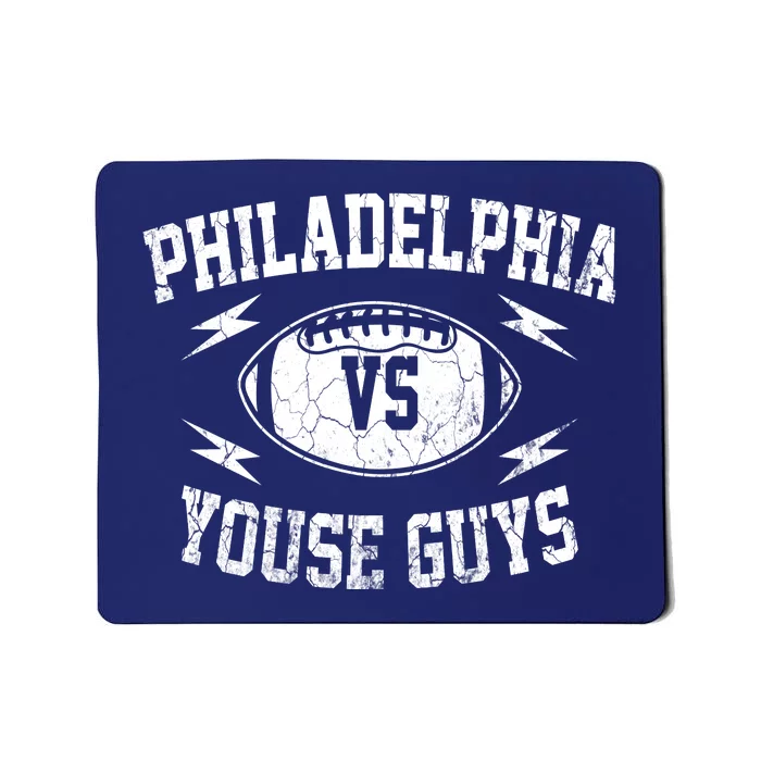 Vintage Philadelphia Vs Youse Guys Funny Philly Slang Retro Mousepad