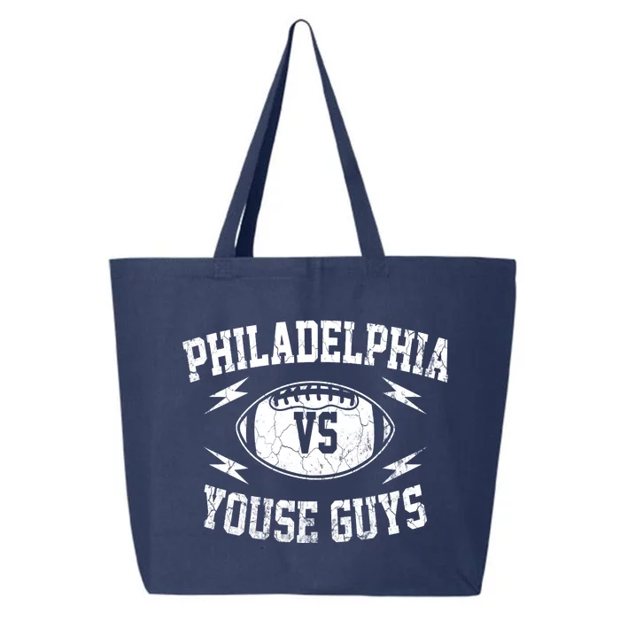 Vintage Philadelphia Vs Youse Guys Funny Philly Slang Retro 25L Jumbo Tote