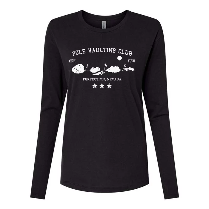 Vintage Pole Vaulting Club Perfection Nevada Womens Cotton Relaxed Long Sleeve T-Shirt