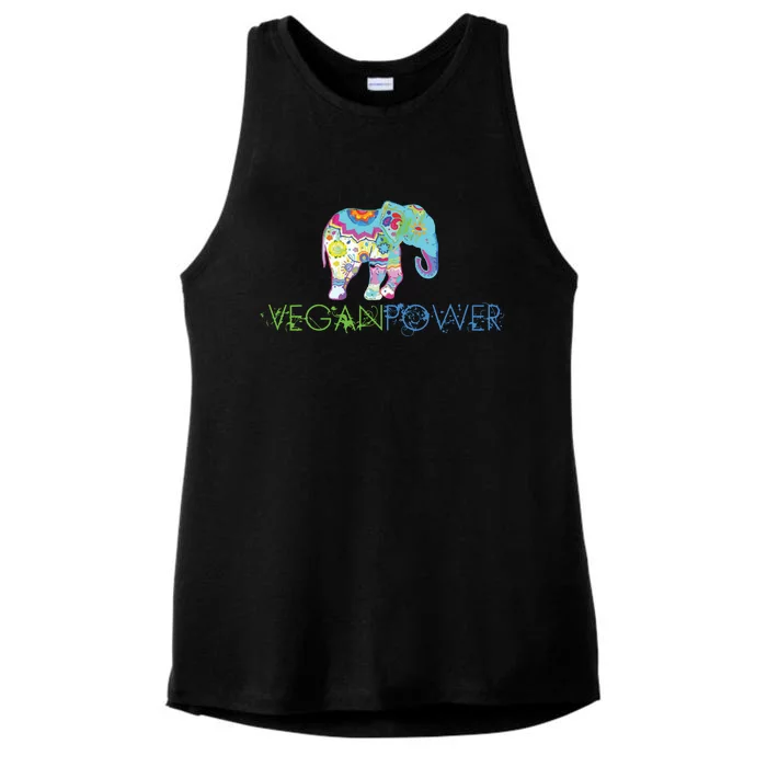 Vegan Power Vegan Shirts Vegan Activism Vegan Shirts Ladies Tri-Blend Wicking Tank