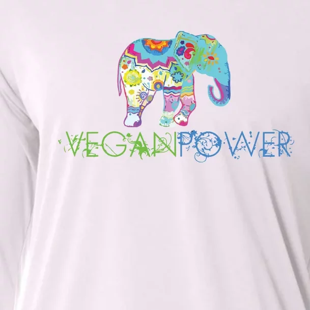 Vegan Power Vegan Shirts Vegan Activism Vegan Shirts Cooling Performance Long Sleeve Crew