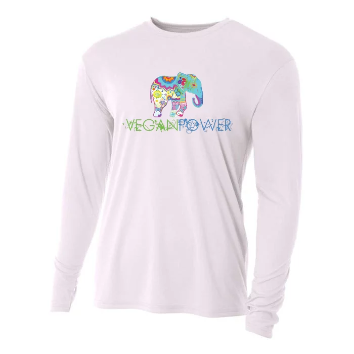 Vegan Power Vegan Shirts Vegan Activism Vegan Shirts Cooling Performance Long Sleeve Crew