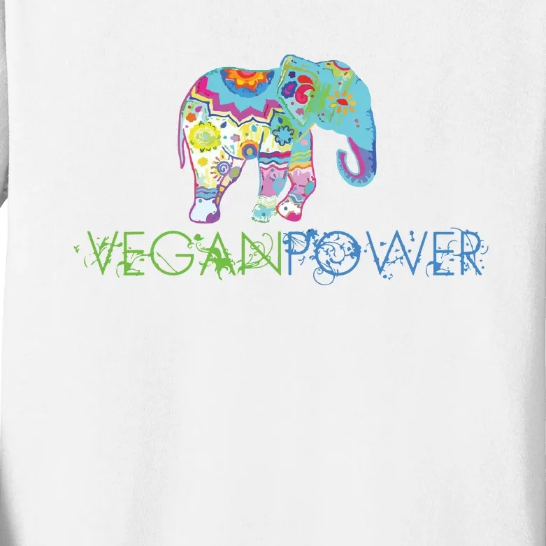 Vegan Power Vegan Shirts Vegan Activism Vegan Shirts Kids Long Sleeve Shirt