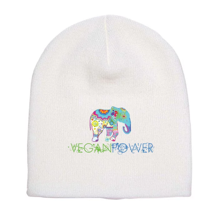 Vegan Power Vegan Shirts Vegan Activism Vegan Shirts Short Acrylic Beanie