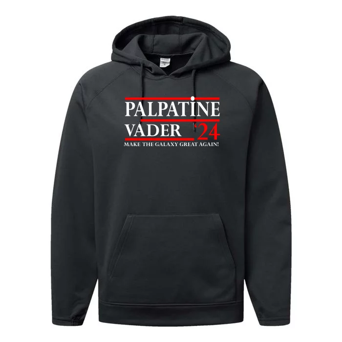 Vote Palpatine Vader In 2024 Performance Fleece Hoodie