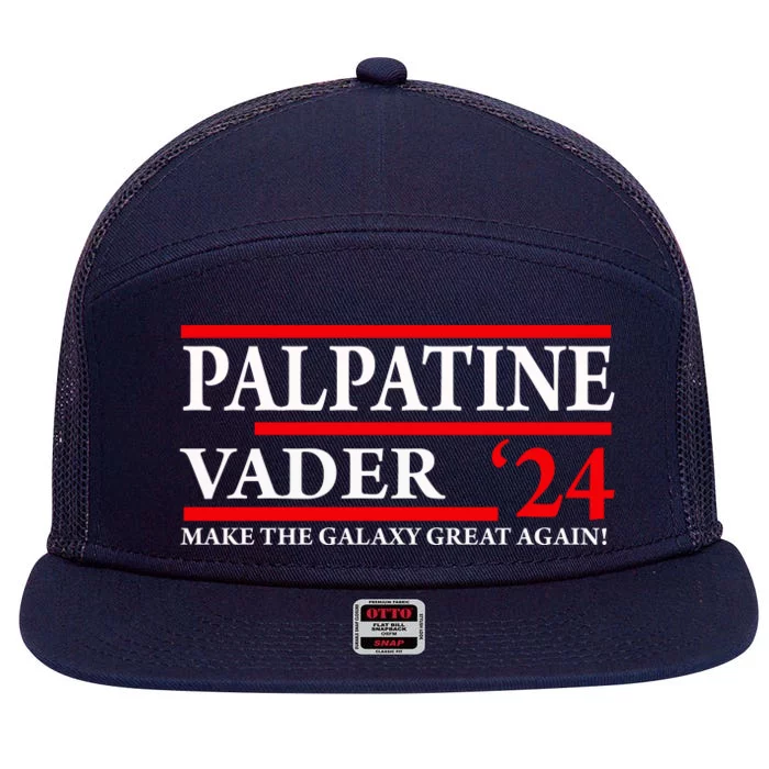 Vote Palpatine Vader In 2024 7 Panel Mesh Trucker Snapback Hat