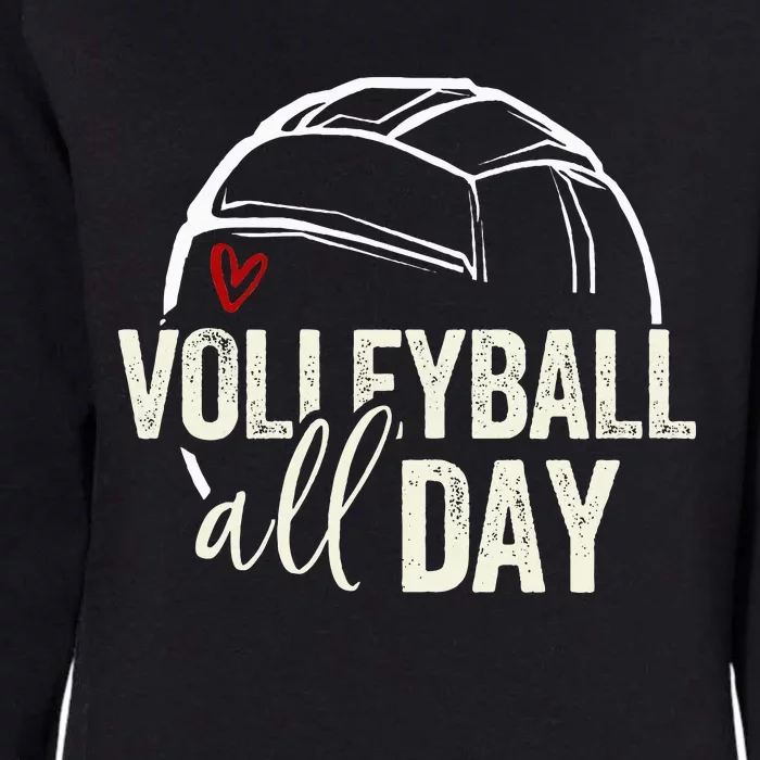 Volleyball Player Womens California Wash Sweatshirt