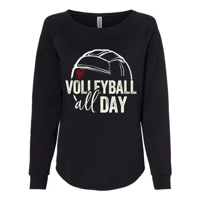 Volleyball Player Womens California Wash Sweatshirt