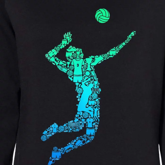 Volleyball Player Womens California Wash Sweatshirt