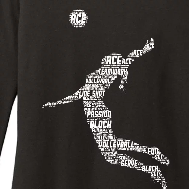 Volleyball Player Womens CVC Long Sleeve Shirt