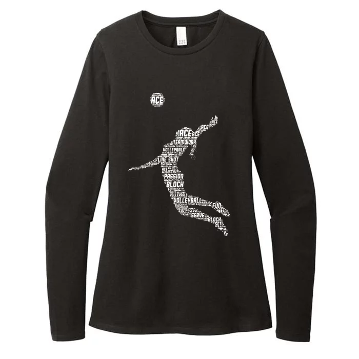 Volleyball Player Womens CVC Long Sleeve Shirt