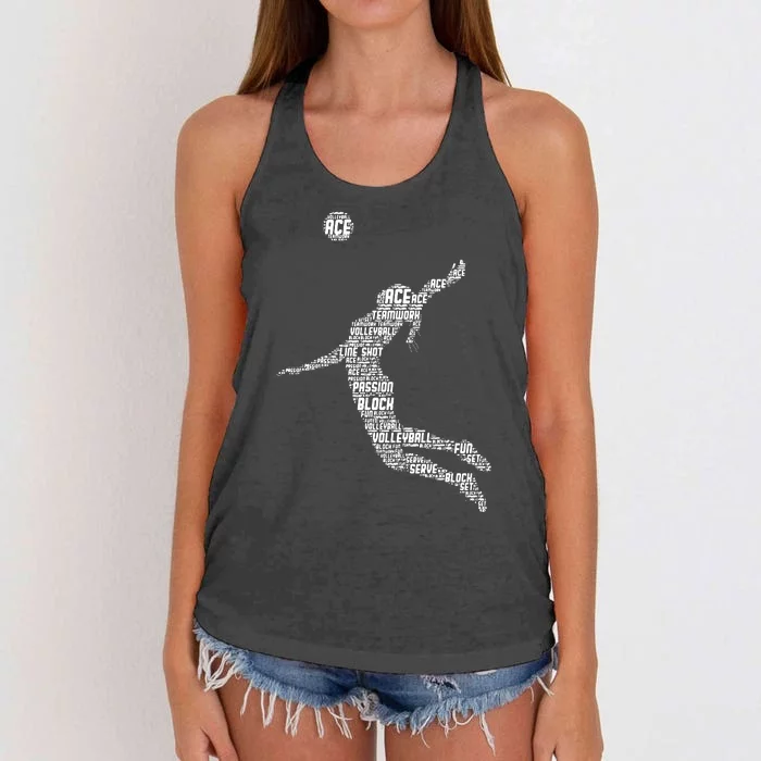 Volleyball Player Women's Knotted Racerback Tank