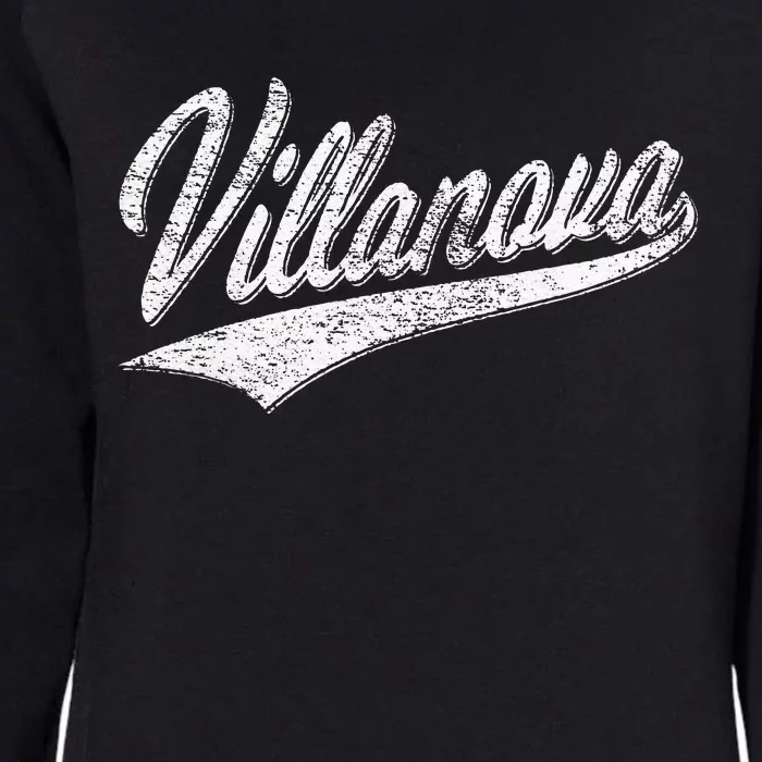 VILLANOVA PENNSYLVANIA VARSITY SCRIPT JERSEY STYLE Womens California Wash Sweatshirt