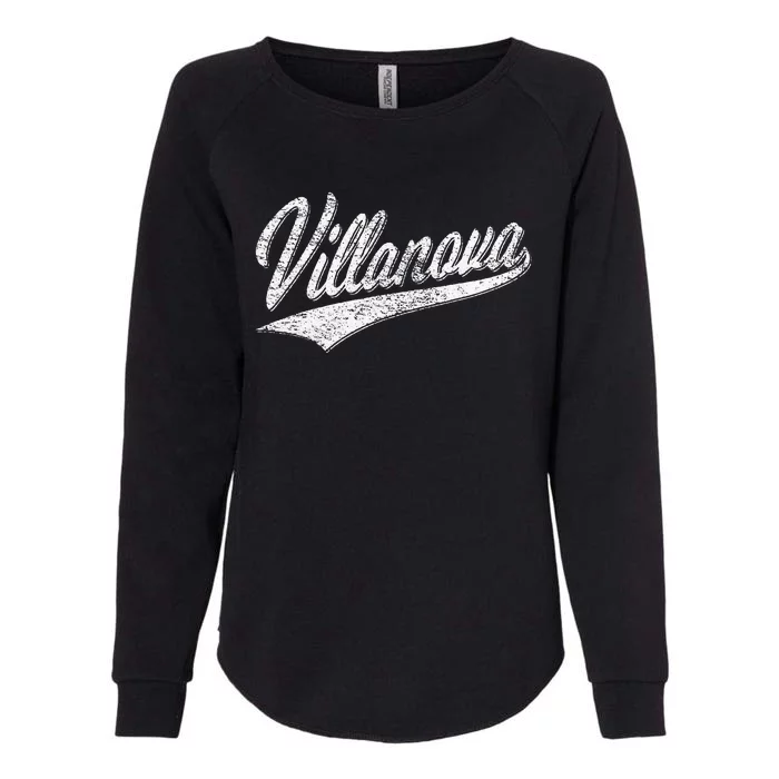 VILLANOVA PENNSYLVANIA VARSITY SCRIPT JERSEY STYLE Womens California Wash Sweatshirt