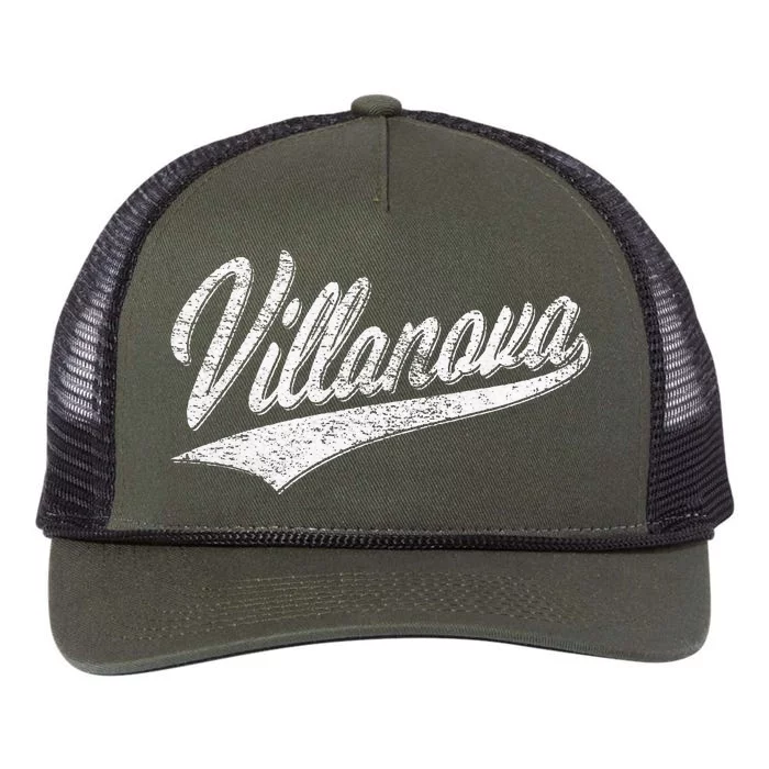 VILLANOVA PENNSYLVANIA VARSITY SCRIPT JERSEY STYLE Retro Rope Trucker Hat Cap