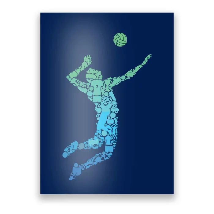 Volleyball Player Poster