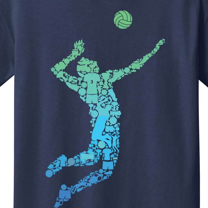 Volleyball Player Kids T-Shirt