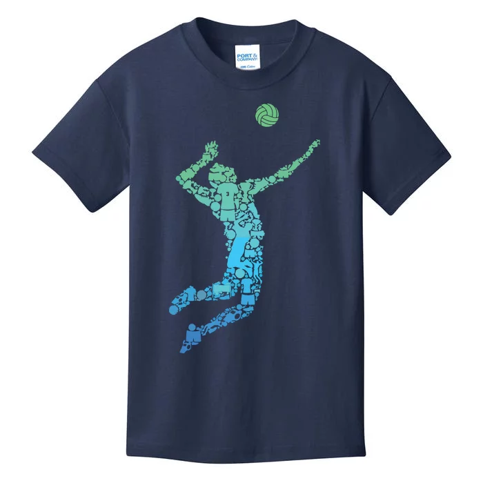 Volleyball Player Kids T-Shirt