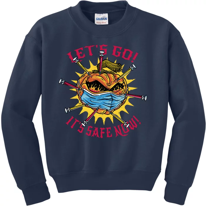 Vaccinated Pumpkin Kids Sweatshirt