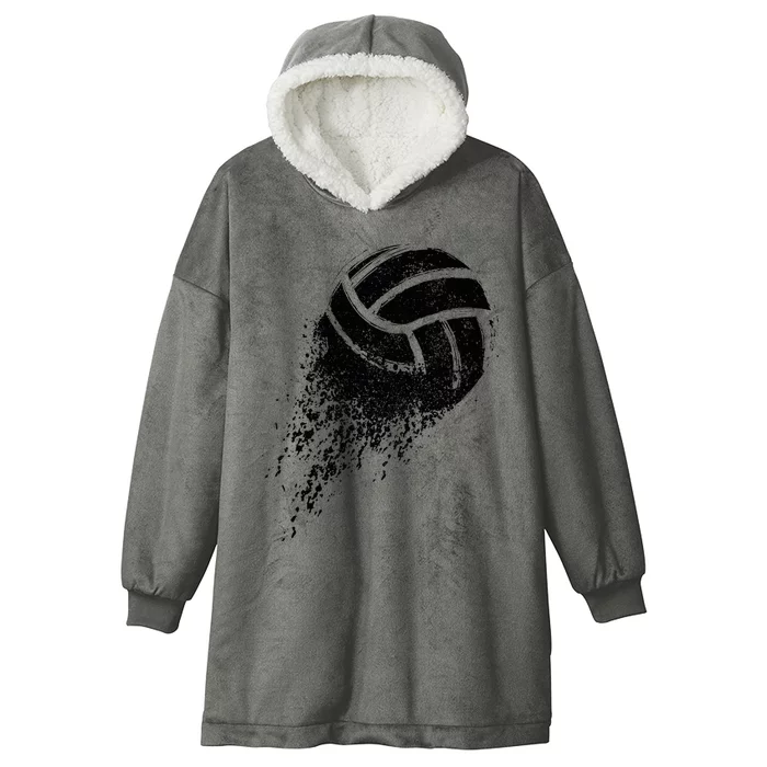 Volleyball Player Hooded Wearable Blanket