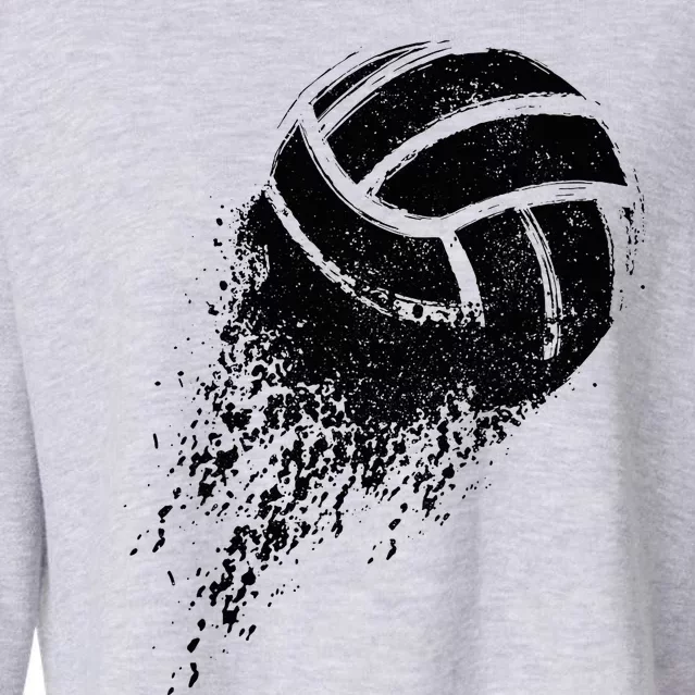 Volleyball Player Cropped Pullover Crew