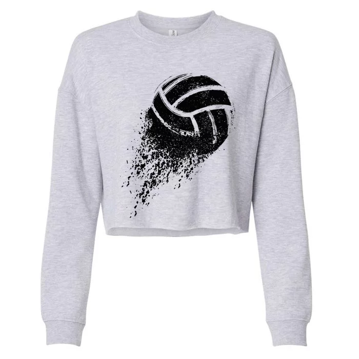 Volleyball Player Cropped Pullover Crew