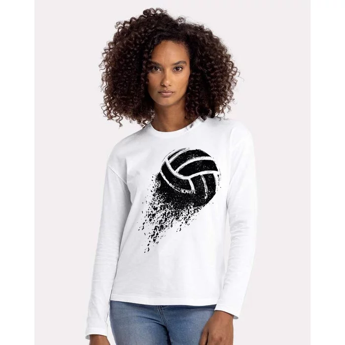 Volleyball Player Womens Cotton Relaxed Long Sleeve T-Shirt