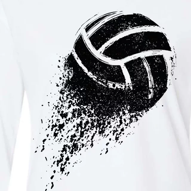 Volleyball Player Womens Cotton Relaxed Long Sleeve T-Shirt