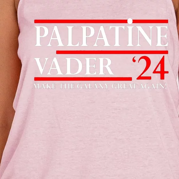 Vote Palpatine Vader In 2024 Women's Knotted Racerback Tank