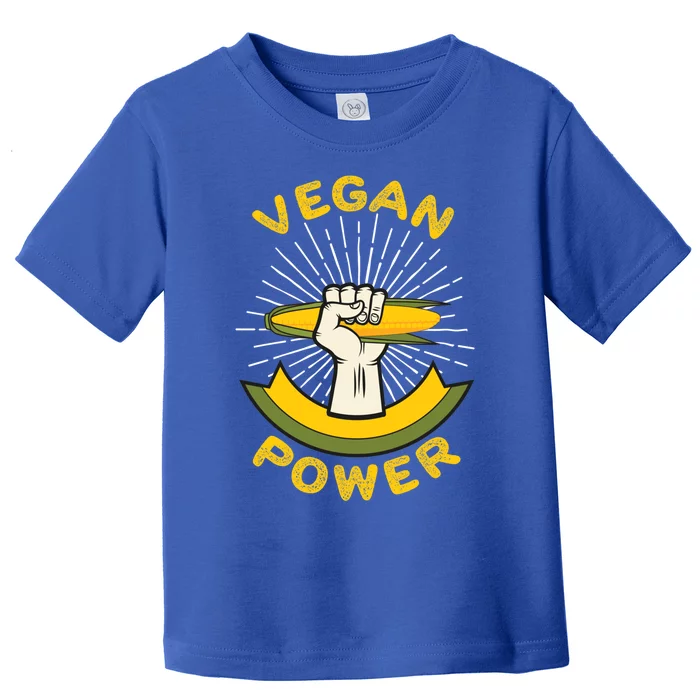 Vegan Power Veggie Vegetarian Healthy Eating Gift Toddler T-Shirt