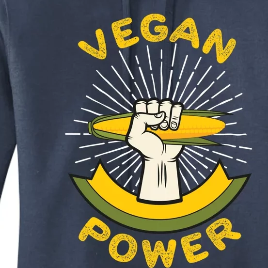 Vegan Power Veggie Vegetarian Healthy Eating Gift Women's Pullover Hoodie