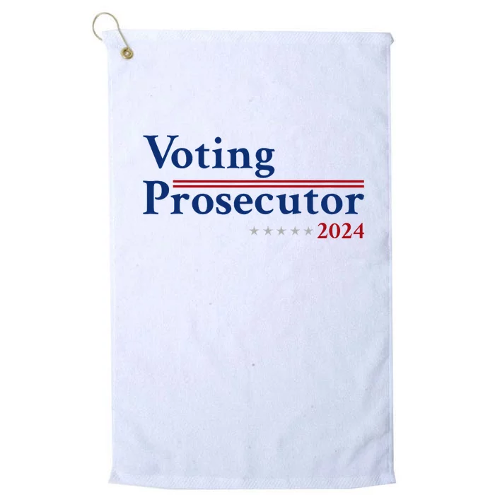 Voting Prosecutor Vote For Kamala Harris 2024 Platinum Collection Golf Towel