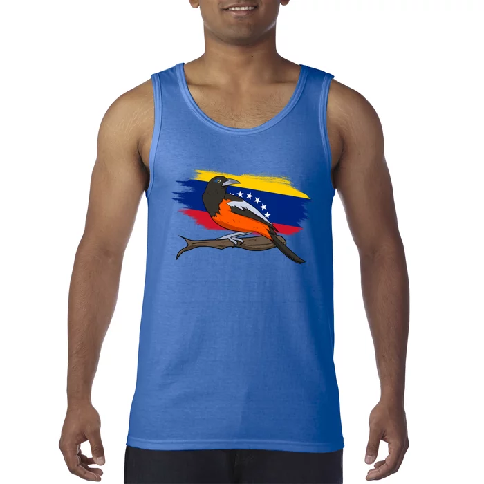 Venezuela Proud Venezuelan Flag Hispanic Colorful Bird Cool Gift Tank Top