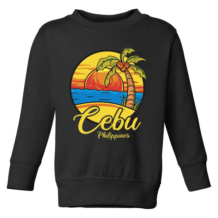 Vintage Philippines Vacation Travel Asia Cebu Toddler Sweatshirt