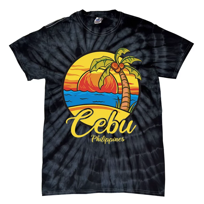 Vintage Philippines Vacation Travel Asia Cebu Tie-Dye T-Shirt