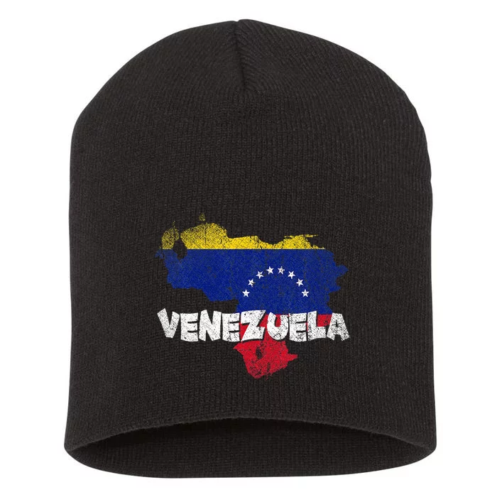 Venezuela Pride Venezuelan Flag Caracas Gift Venezuela Short Acrylic Beanie