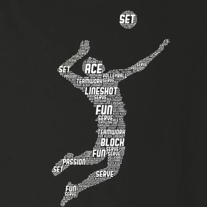 Volleyball Player Toddler Long Sleeve Shirt