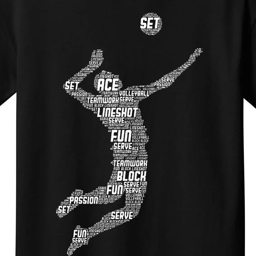 Volleyball Player Kids T-Shirt